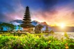 Pura Ulun Danu Bratan Temple In Bali, Indonesia Stock Photo