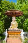 Old Buddha Statue In Temple Phayao ,thailand Stock Photo