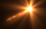 Abstract Digital Lens Flare Light Stock Photo