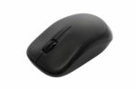 Up Side Black Wireless Mouse On White Background Stock Photo