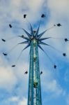 Carousel At Winter Wonderland Hyde Park Stock Photo