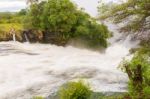 Victoria Falls In Zambia Stock Photo