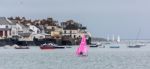 Appledore, Devon/uk - August 14 : Boats Moored Off Appledore In Stock Photo