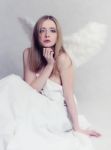 An Angel Look Stock Photo