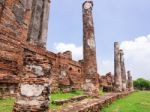 Old Temple Architecture In Ayutthaya Historical Park, Ayutthaya, Stock Photo