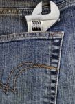 Tool In Pocket Stock Photo