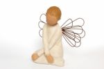 Wooden Angel Stock Photo