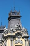 Partial View Of The Old Customs House In Barcelona Stock Photo