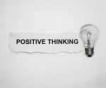 Positive Thinking Stock Photo