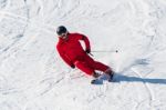 Deogyusan,korea - January 1: Skier Skiing On Deogyusan Ski Resort In Winter,south Korea On January 1, 2016 Stock Photo