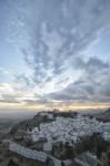 Pueblos Blancos At Sunset Stock Photo