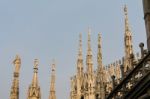 Milan, Italy/europe - Fbruary 23 : Detail Of The Skyline Of The Stock Photo