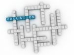 3d Valuation Concept Word Cloud Stock Photo