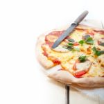 Italian Pizza Margherita Stock Photo