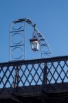 Gas Lamp At Sheffield Park Station Stock Photo