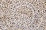 Circular Background Rattan Fibers Stock Photo