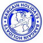 Bargain Holidays Means Reduction Promotional And Vacational Stock Photo