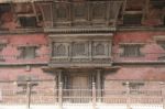 Historical Temple Wall In Katmandu Old Town, Nepal Stock Photo