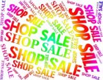 Shop Sale Means Commercial Activity And Bargain Stock Photo