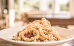 Deep Fried Calamari Rings And Salad Stock Photo