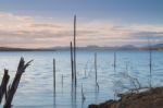 Lake Wivenhoe In Queensland During The Day Stock Photo