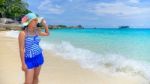 Beautiful Woman On Beach In Thailand Stock Photo