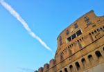 Bottom View Of Castel Sant'angelo In Rome Stock Photo