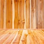 Wooden Interior Background Of Floor And Wall Stock Photo