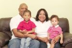 Portrait Of A Beautiful African Family Stock Photo