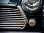 Head Light Of Vintage Car Stock Photo