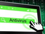 Online Antivirus Indicates World Wide Web And Firewall Stock Photo