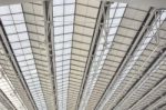 Modert Roof Of Contemporary Hall Stock Photo