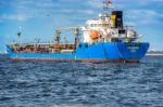 Cargo Boats At Panama Canal Entrance Pacific Side Stock Photo