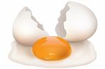 Broken Egg Stock Photo