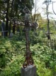 Crosses On Graves Cemetery And Fences  Stock Photo