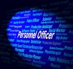 Personnel Officer Represents Human Resources And Administrator Stock Photo