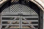 View Of The Traitor's Gate In The Tower Of London Stock Photo