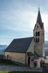 Church Dedicated To St Michael In Villanders Stock Photo