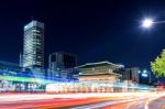 Dongdaemun Gate In Korea Stock Photo