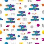 Minimal Seamless Pattern Stock Photo