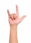 Love Hand Sign Stock Photo