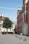 A View Of The Old Market Square In Warsaw Stock Photo