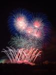 Beautiful Colorful Fireworks Stock Photo