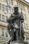 Leopolds Fountain At Graben Street In Vienna Stock Photo