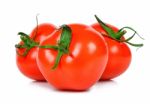 Tomato Isolated On The White Background Stock Photo