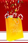 Christmas Gift Bag Stock Photo