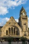 View Of The Station In Metz Lorraine Moselle France Stock Photo