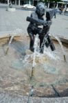 J Schmettan's Globe Fountain In Berlin Stock Photo