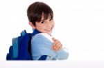 Young School Boy Stock Photo