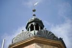 Old Clock Tower In Rothenburg Stock Photo